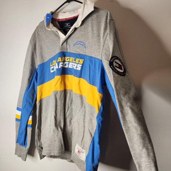 Tommy‎ Hilfiger X Los Angeles Chargers Long Sleeve Polo NFL Preppy Xl - Picture 3 of 11